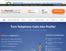 Tablet Screenshot of paypercall.com